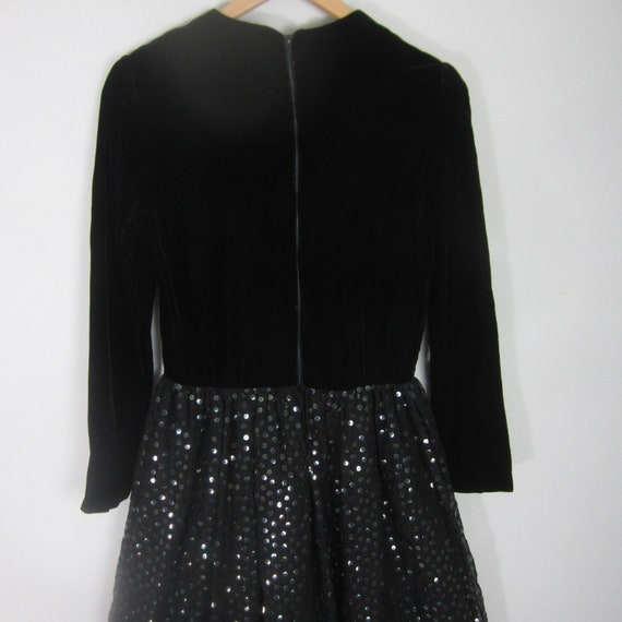 Vintage Saks Fifth Avenue Womens Small Black Velv… - image 6