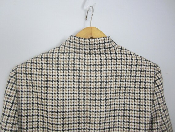 Vtg Albert Nipon Womens 16 Beige Ivory Houndstoot… - image 8