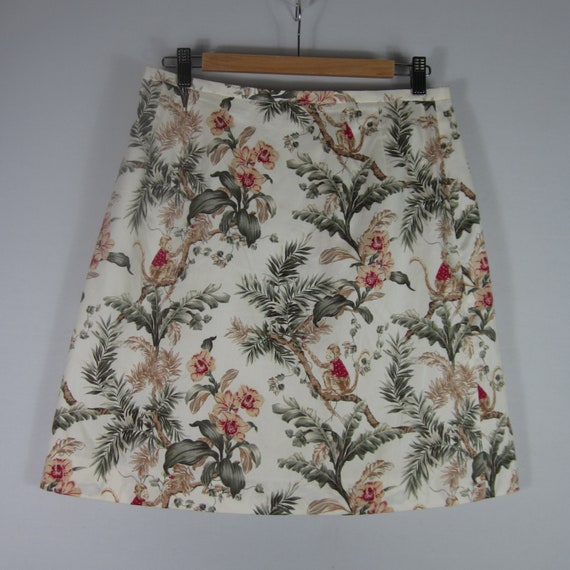 Vintage Lombardi Inc Womens 18 Floral Cotton Skir… - image 5