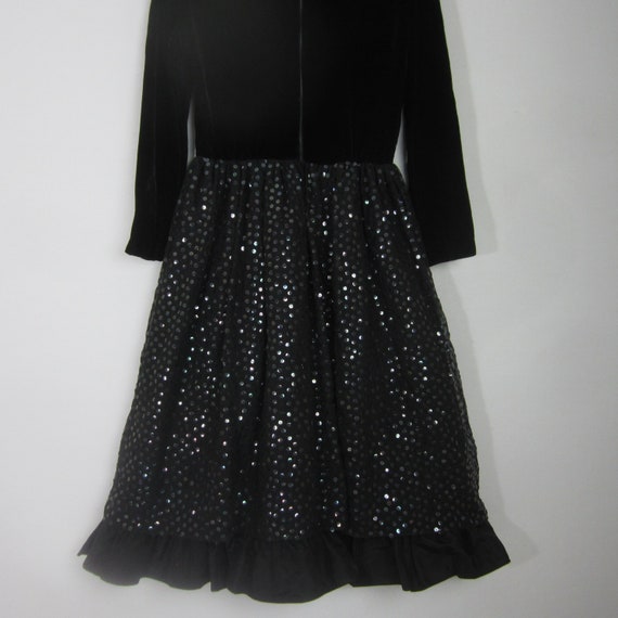 Vintage Saks Fifth Avenue Womens Small Black Velv… - image 8