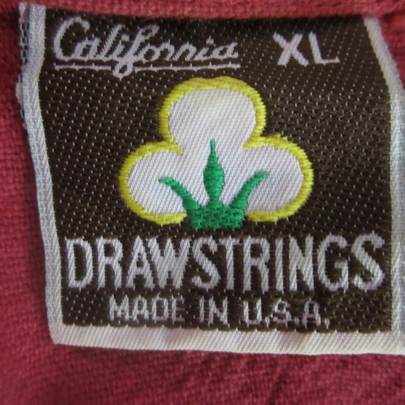 Vintage California Drawstrings Womens XL Pink Red… - image 3