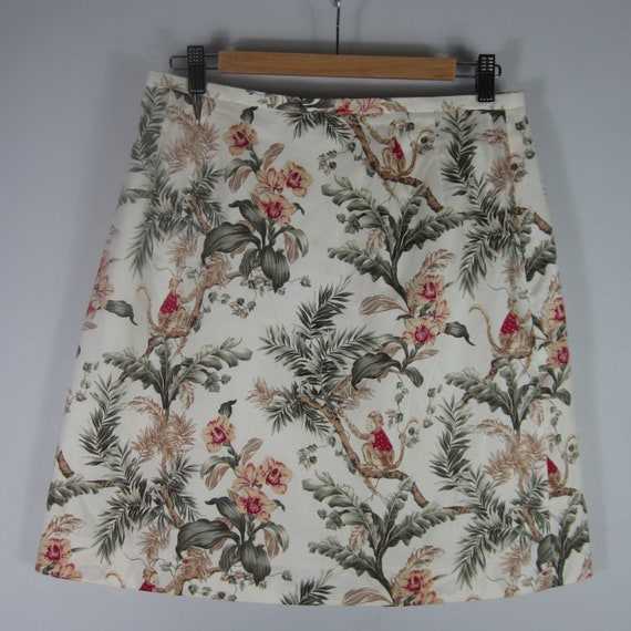 Vintage Lombardi Inc Womens 18 Floral Cotton Skir… - image 3