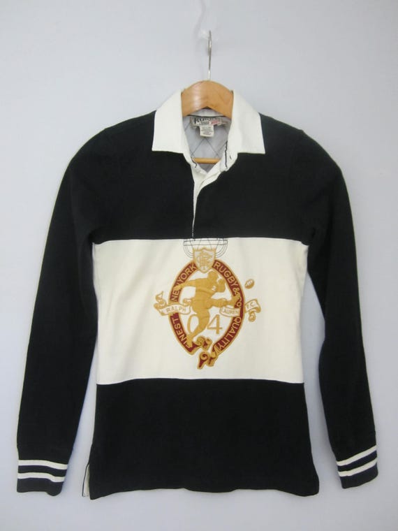 POLO Ralph Lauren ruggy shirt　アイアンクロス　XL Polo shirt Polo by Ralph Lauren LS RUGBY LONG SLEEVE-KNIT