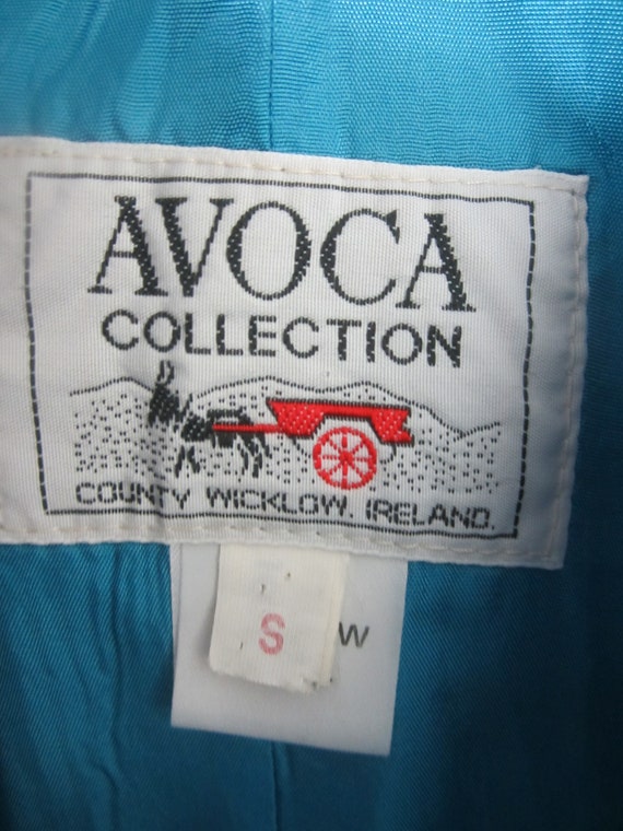 Vintage Avoca Collection Womens Small Blue Tan Ta… - image 6