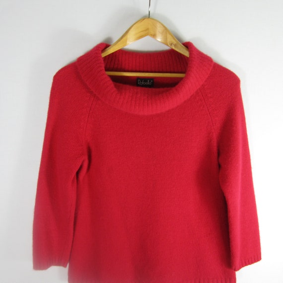 Vintage Rafaella Womens Medium Pink 3 4 Sleeve Angora Lambswool Cowl Neck Sweater M Soft Classic Preppy M Raglan Sleeves Etsy UK