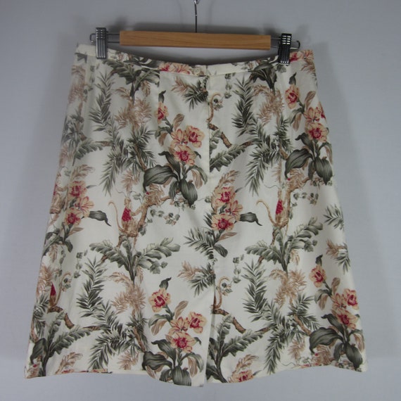 Vintage Lombardi Inc Womens 18 Floral Cotton Skir… - image 2