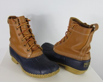 bean boots navy