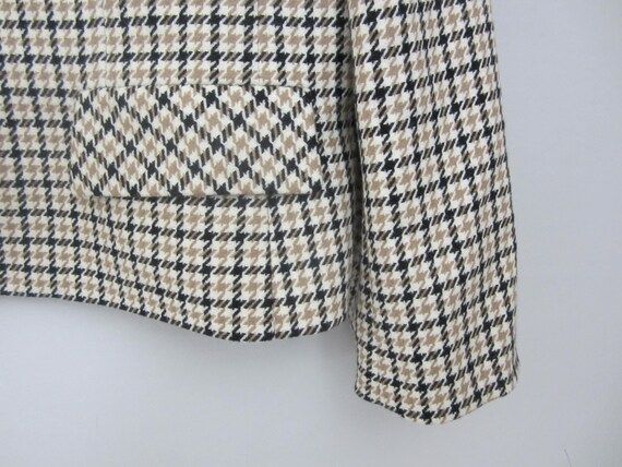 Vtg Albert Nipon Womens 16 Beige Ivory Houndstoot… - image 6