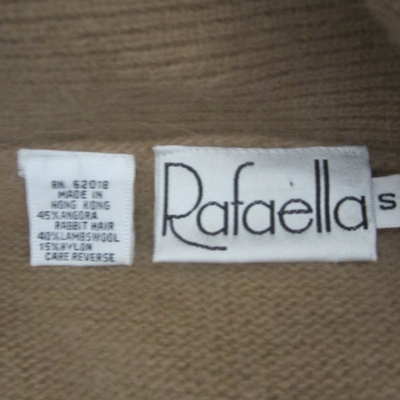 Vintage Rafaella Womens Small Beige Long Sleevele… - image 2