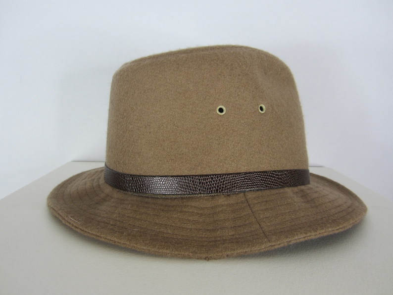 Vintage Stetson Brown Fedora Hat Union Mens Large Made in USA - Etsy