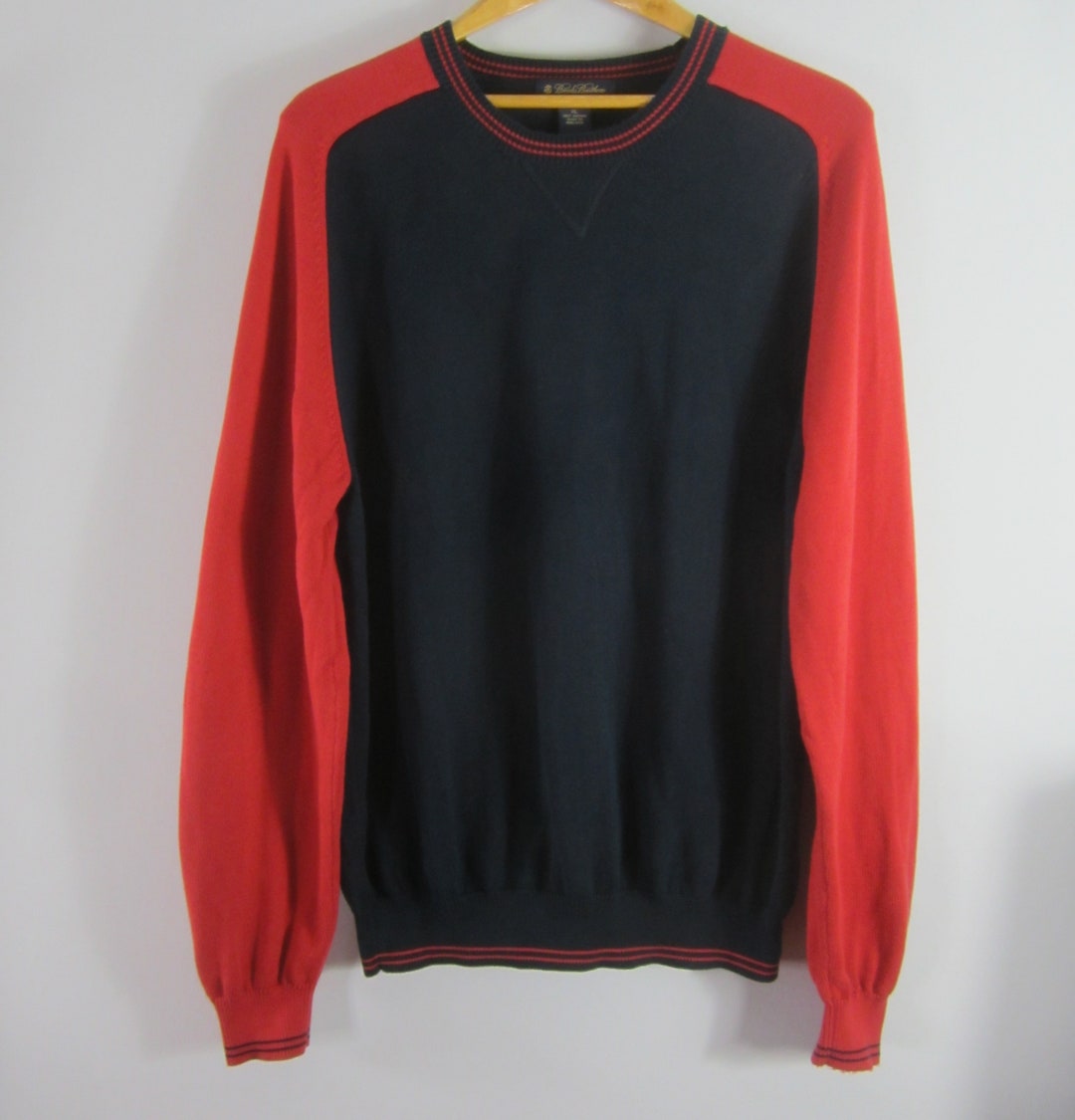 Brooks brothers patchwork crewneck sweater best sale