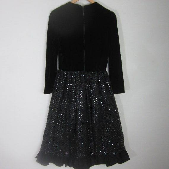 Vintage Saks Fifth Avenue Womens Small Black Velv… - image 9