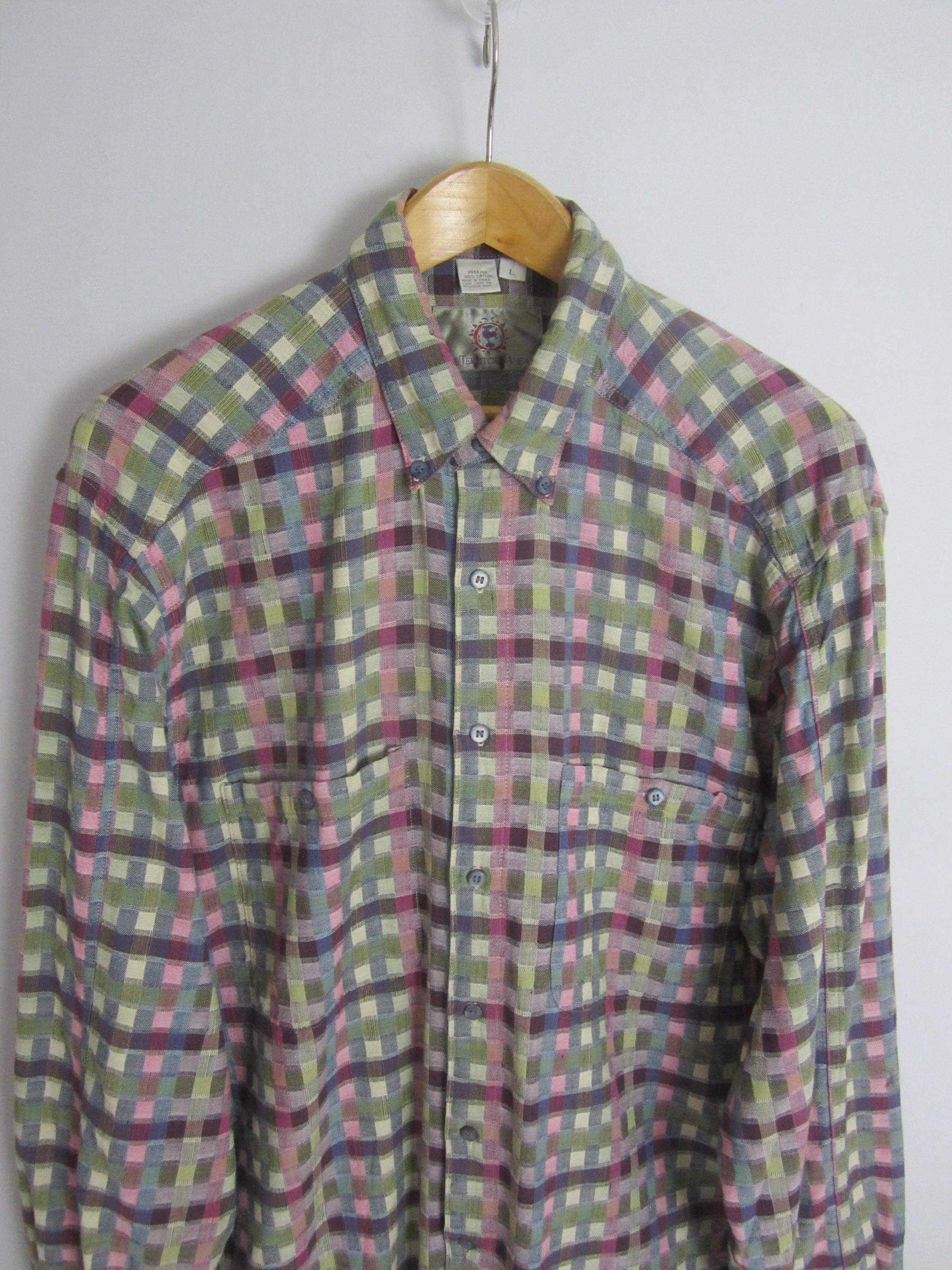 Vitnage 90s The Territory Ahead Vintage Shirt XXL Aztec