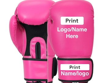 Personalized Boxing Gloves, Custom Name or Logo, Custom Boxing Gloves, Gift for Boxer, MMA Fitness Gear