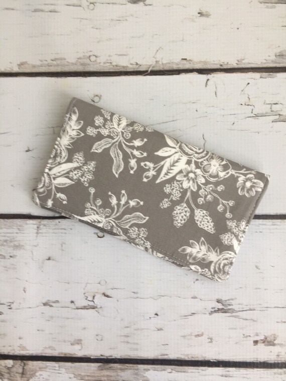 rifle paper co fabric checkbook cover check register holds etsy