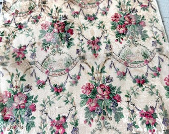 Vintage Floral Trim, 10" Wide, Slow Stitching