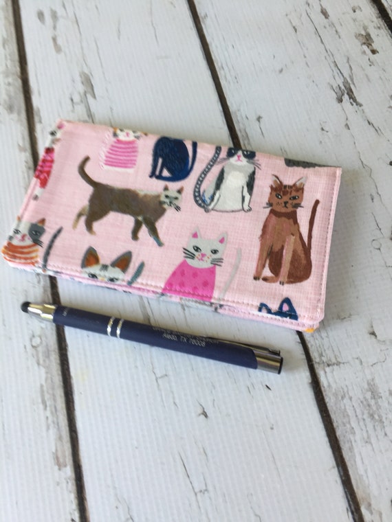 fabric checkbook cover check register holds cash and etsy