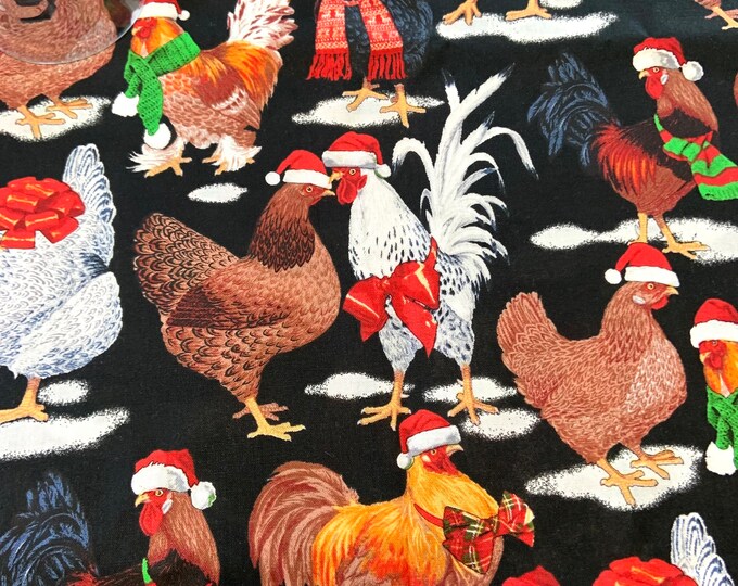 New Xmas Farm House, Fabric Dish Drying Mat, Cottage Chic Dish Drying