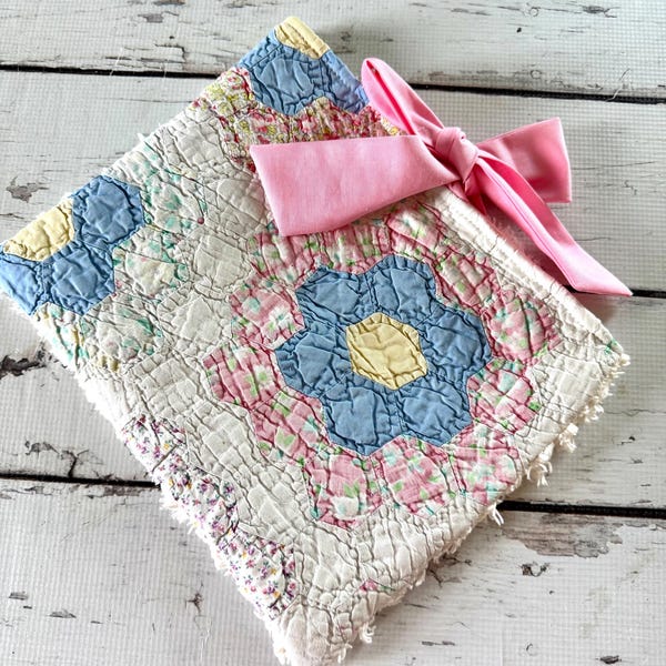 Funda bíblica vintage con diseño de jardín de flores, hecha a mano, con lazo