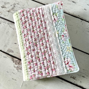 Custom Quilted Bible Cover: Country Patchwork Cotton, Made to Order