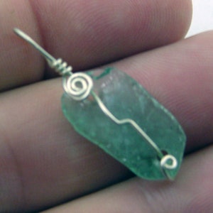 Antique Iridescent 1st Century Roman Glass Bead Pendant Necklace tempP