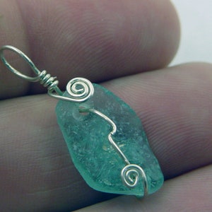 Antique Iridescent 1st Century Roman Glass Bead Pendant Necklace tempP