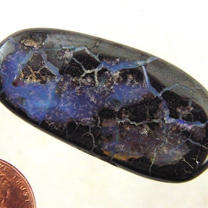 Opale naturelle australienne de haute qualité, 42mm x 20mm x 7mm, 66 ct. Forme libre Cabochon 7691P