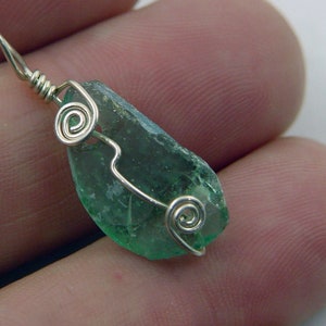 Antique Iridescent 1st Century Roman Glass Bead Pendant Necklace tempP