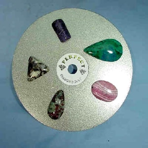 6" x  80-3000 grit Sachi Perfect diamond lapidary faceting flat lap