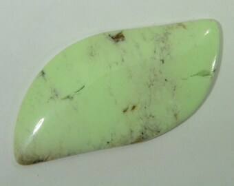 Real All Natural Australian Lemon Chrysophrase ( Magnesite ) Finished Cabochon 3008D