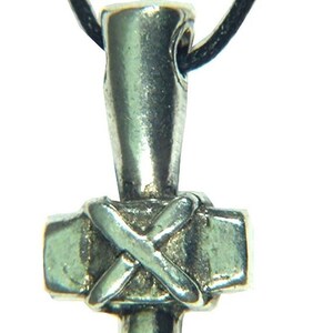 Thor&#39;s Hammer Pewter Pendant Viking Norse Mjollnir Pagan Wicca Charm 9739B
