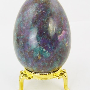 Ruby In Kyanite Healing Crystal 2 1/2&quot; Egg Fertility Lapidary 1488R
