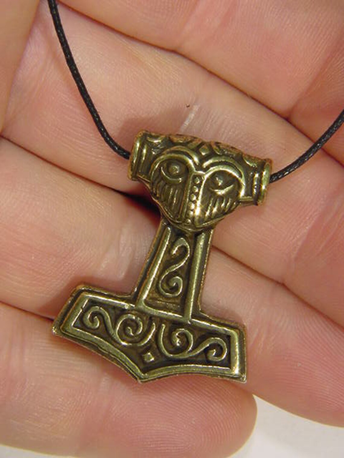 Pewter With Bronze Patina Thor's Hammer Mjöllnir Odin | Etsy