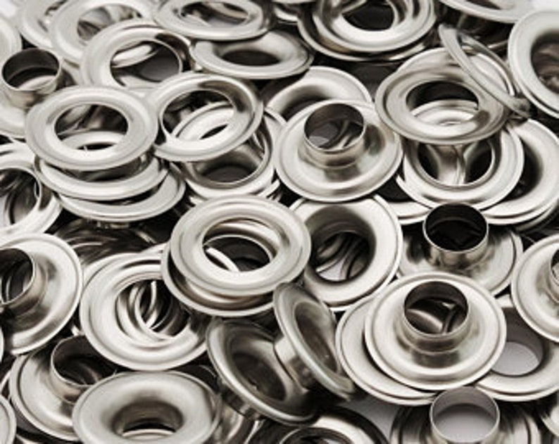 CS osborne 00 grommets nickel plated 1 gross 144 fronts and 144 backs
