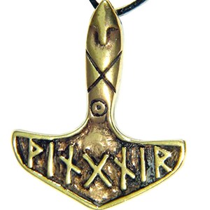 Real Sold Bronze Thor's Hammer Mjollnr Norse Vkng Odn - Etsy