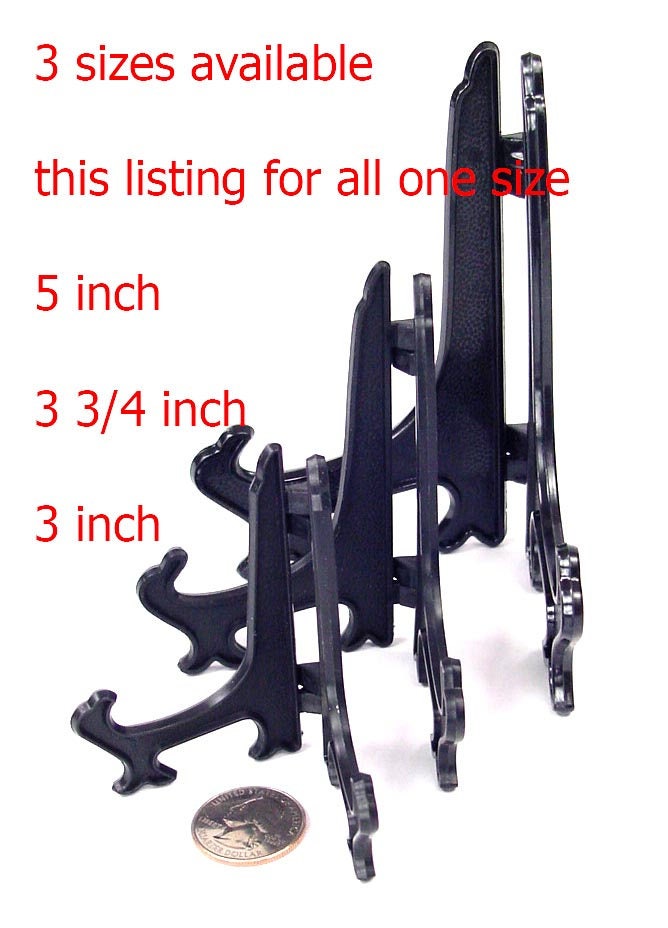 Folding 3-5 Plastic Slab Display or Picture Stands 7038K 