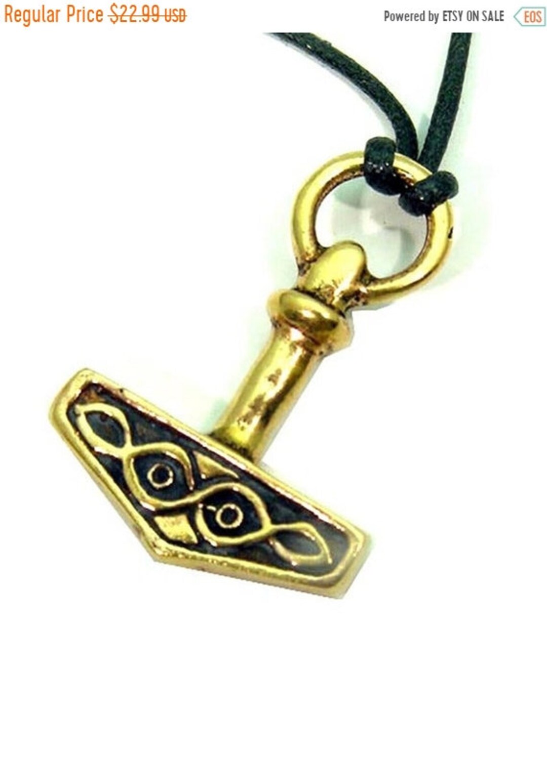 BUTW REAL BRONZE Thors hammer Norse Viking thors 7855A