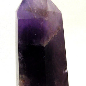 天然ブラジル産アメジスト ヒーリングクリスタル 宝石 オベリスクポイント 9151P