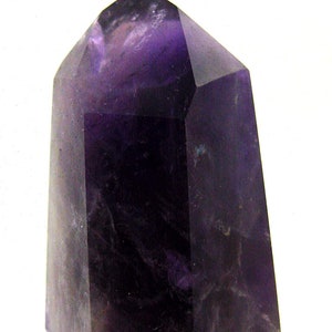 天然ブラジル産アメジスト ヒーリングクリスタル 宝石 オベリスクポイント 9149P