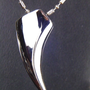 Stainless Steel Dragon Tiger Bear Claw Tooth Pendant Necklace wih 24&quot; chain 5449K