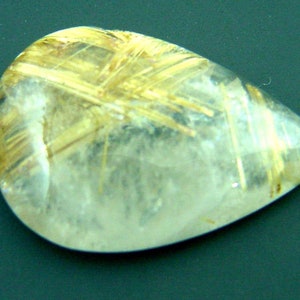 Natural High Grade Brazilian Rutilated Quartz Cabochon Gemstone  Lapidary 4732P