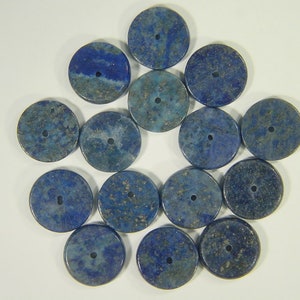 15 Natural AAA Afghanistan Lapis Lazuli 2-3mm x 14mm Rondelle Beads Lapidary 0441E