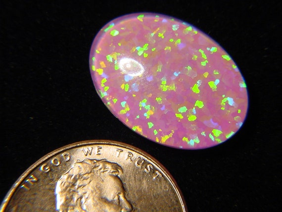 ギルソン ピンクオパール オーバル 13 mm x 18 mm x 4 mm カボション