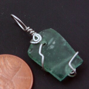 Antique Iridescent 1st Century Roman Glass Bead Pendant Necklace tempP