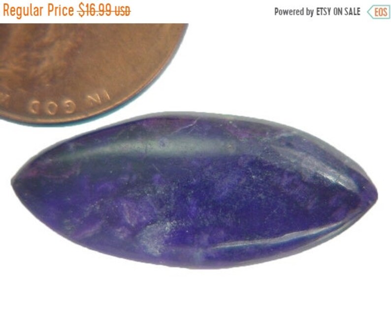 25/% OFF Genuine African Sugilite 7.8 ct Marquis Cabochon Lapidary Gemstone 9999K