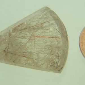 Natural High Grade Brazilian Rutilated Quartz Cabochon Gemstone  Lapidary 4718P
