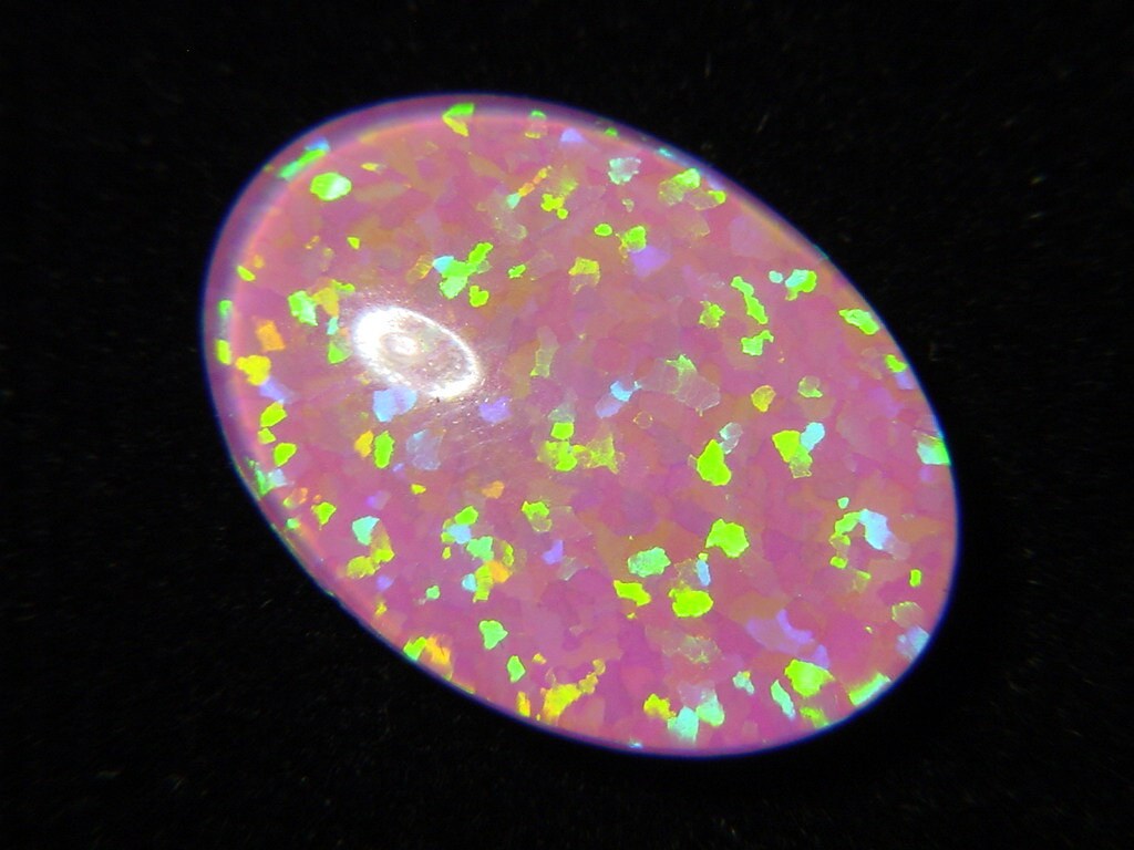 ギルソン ピンクオパール オーバル 13 mm x 18 mm x 4 mm カボション