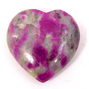 Natural Healing Ruby in Feldspar Lapidary Puffheart Healing Stone  2208P