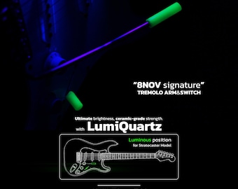 Glow-in-the-Dark Resin Guitar Parts: Tremolo Arm Cap, Switch Tip (Stratocaster)