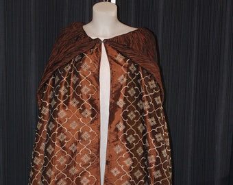 Brown Women's Silk Cape